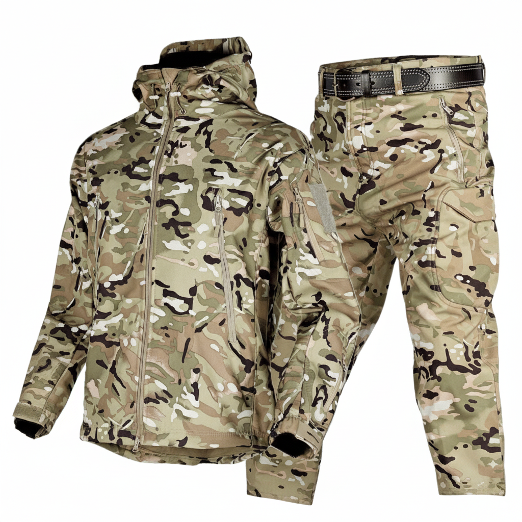 Alpha One – Camo Softshell Jacket & Pants Set