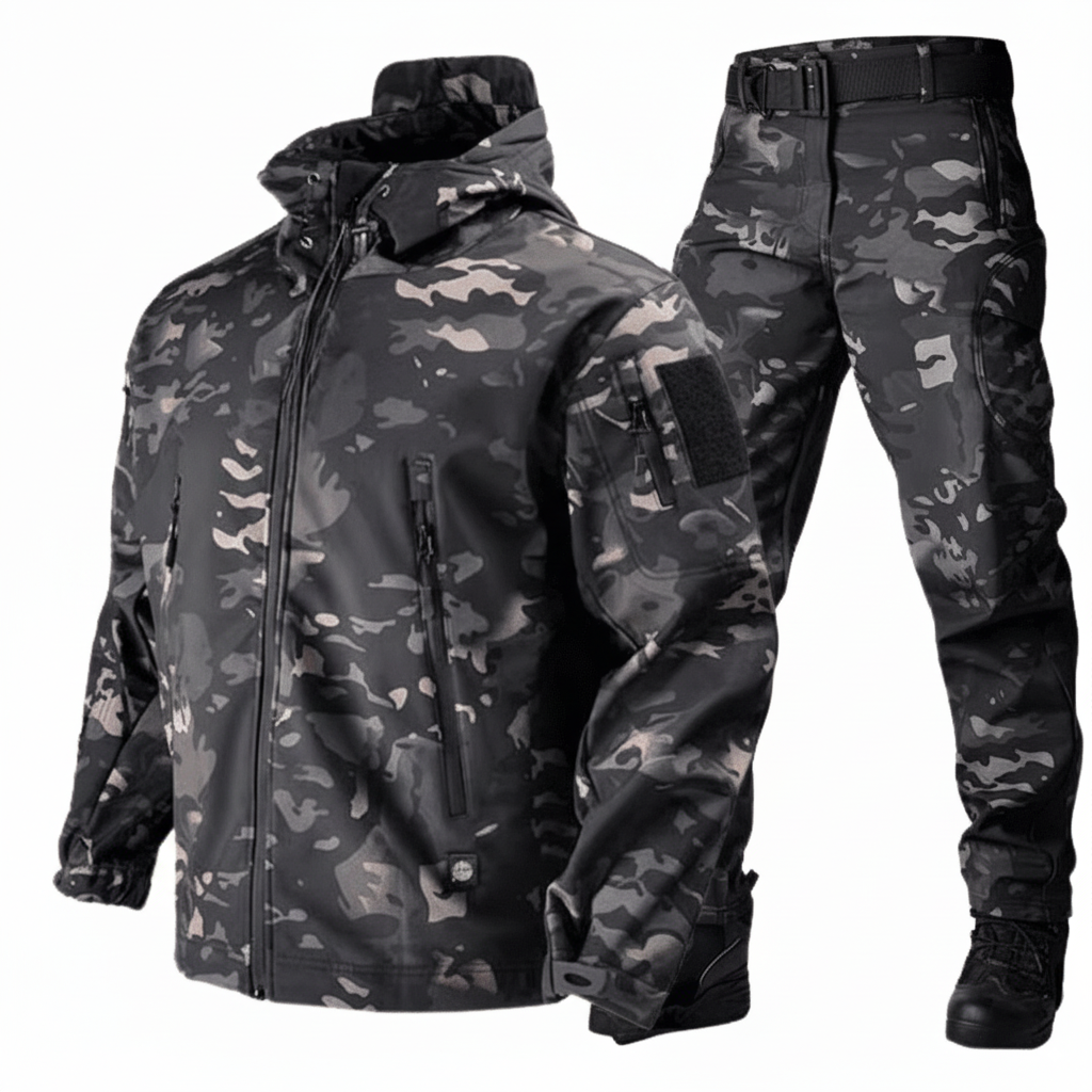 Alpha One – Camo Softshell Jacket & Pants Set