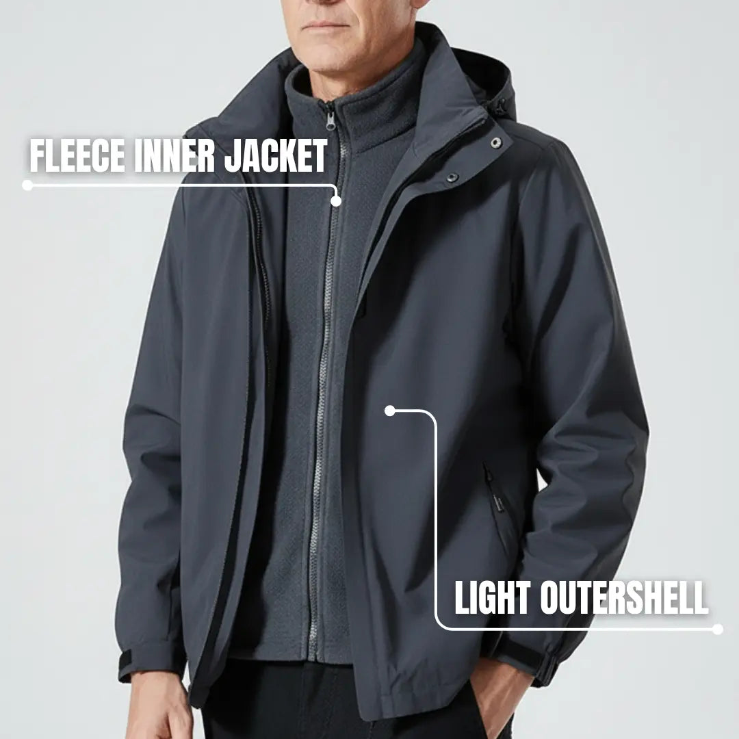 RainCore - 3-in-1 Waterproof Rainshell Jacket