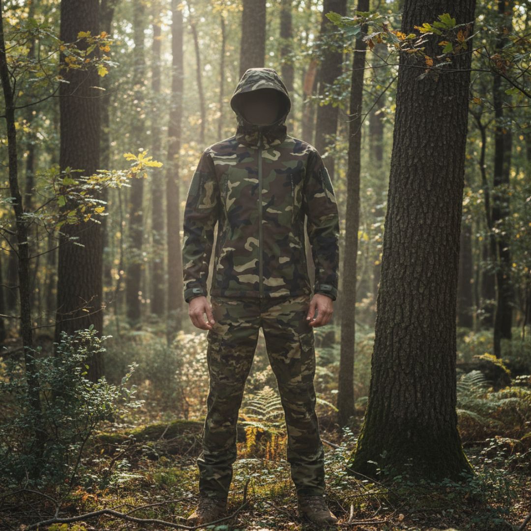 Alpha One – Camouflage Softshell Jacket – Lazarel